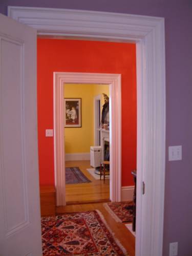 view across front hall